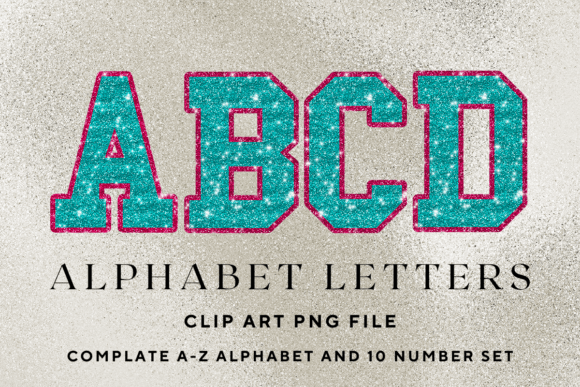 Download Glitter Alphabet Varsity Sport Letters - Letters Collection