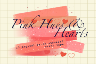 Download Pink Hues and Hearts Brush Strokes - Premium Resources