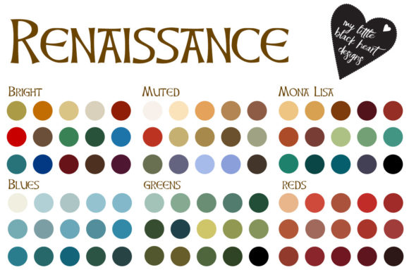 Download Tudor and Renaissance Colour Palettes - Palettes Collection
