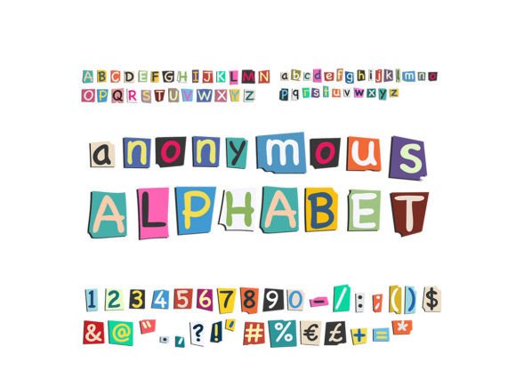 Download Anonymous Letters SVG - Letters Collection
