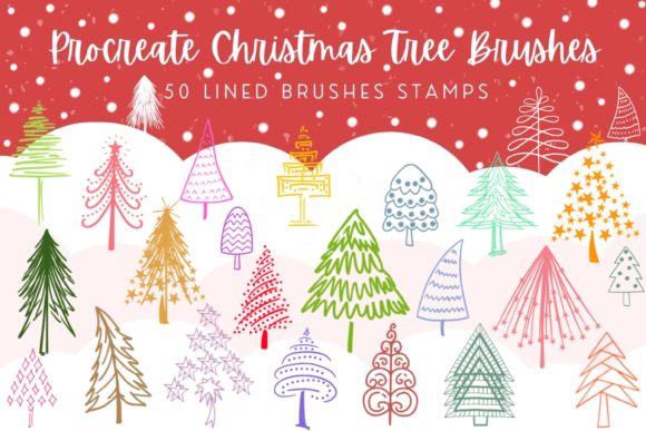 Download Procreate Christmas Tree Brushes - Tree brushes Collection
