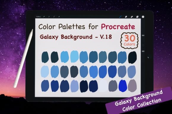Download Procreate Color Palettes - Galaxy V.18 - Palettes Collection