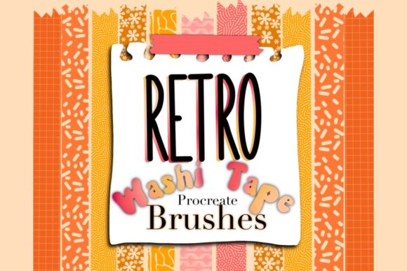 Download Procreate Washi Tape Brushes Paper Stamp - Washi tape brush Collection