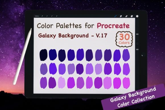 Download Procreate Color Palettes - Galaxy V.17 - Palettes Collection